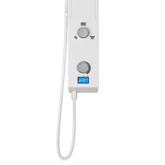 Chuveiro Eletrônico Digital Ducha de Parede Hydra Falls Power Branco E Cromo 5500W 110V - Imagem principal - 25b8e3d4-2af7-4835-a603-090bc30a3c03