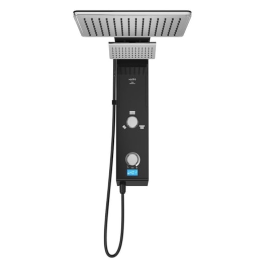 Chuveiro Eletrônico Digital Ducha de Parede Hydra Falls Power Preto E Cromo 5500W 110V - Imagem principal - cccd9d69-8f7b-4f38-9985-21f2f7015ade