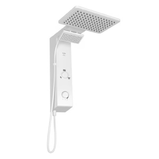 Chuveiro Eletrônico Ducha de Parede Hydra Falls Power Branco 5500W 110V - Imagem principal - 14351af6-968d-4c71-bca4-fe36535a6c87