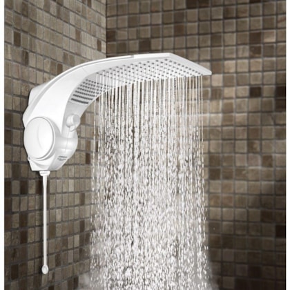 Chuveiro Eletrônico Duo Shower Quadra 220v 7500w Branco Lorenzetti