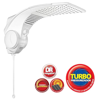 Chuveiro Eletrônico Duo Shower Quadra Turbo 127v 5500w Branco Lorenzetti