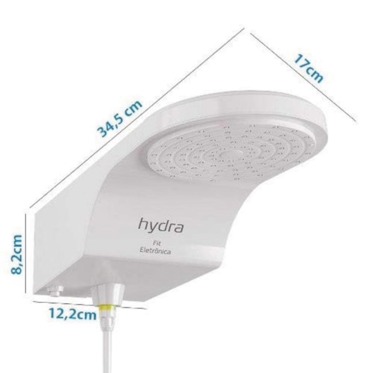 Chuveiro Eletrônico Fit 127v 5500w Branco Hydra - Imagem principal - 3530997f-8941-4364-9010-15d68c5b2f8d