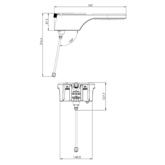 Chuveiro Eletrônico Fit 127v 5500w Branco Hydra - Imagem principal - b28a2feb-e5c6-4091-9535-90671ae9f577