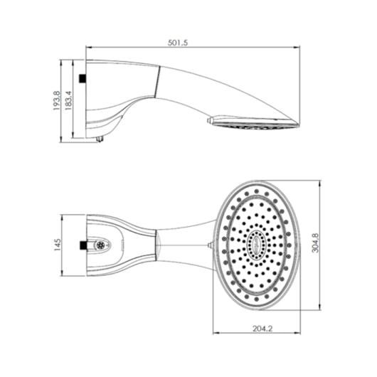 Chuveiro Eletrônico Optima 127v 5500w Sem Tubo Branco Hydra - Imagem principal - 39e48239-a0f7-4265-8f50-7b0582d9ee5d