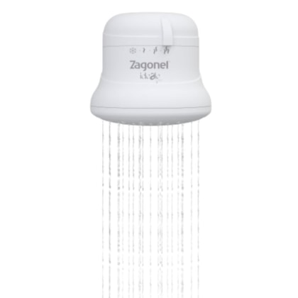 Chuveiro Ideale Plus 4 Temperaturas Branco Zagonel 6800W 220V