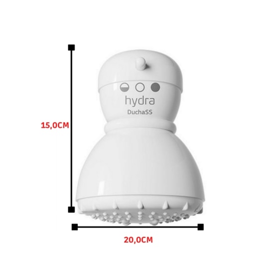 Chuveiro Multitemperaturas Ballerina 3t 220v 4400w Branco Hydra - Imagem principal - 158f0884-2467-4626-baf6-95d0a38e2f19