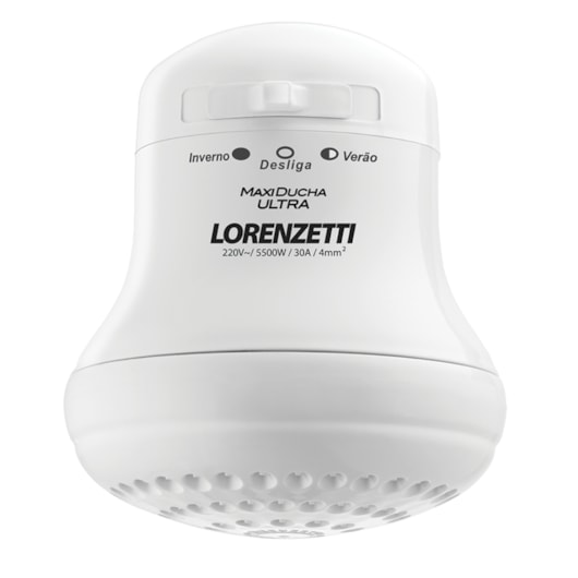 Chuveiro Multitemperaturas Maxi Ducha 127v 4600w Branco Lorenzetti - Imagem principal - d1263e32-df2b-4a84-af44-f7617687eb6f