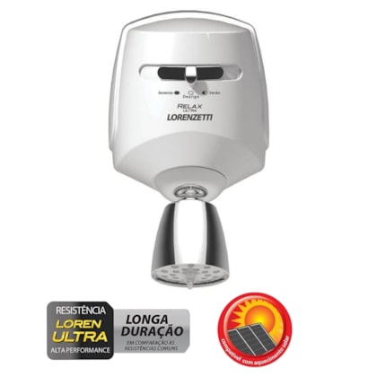 Chuveiro Multitemperaturas Relax 3t 220v 5500w Branco/cromado Lorenzetti