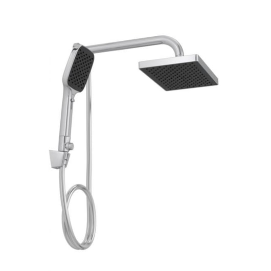 Chuveiro Quadrado De Parede Com Desviador Multitemperatura Cromado Deca - Imagem principal - 547f38cd-1d0c-4400-b7dc-1cbb59b10856