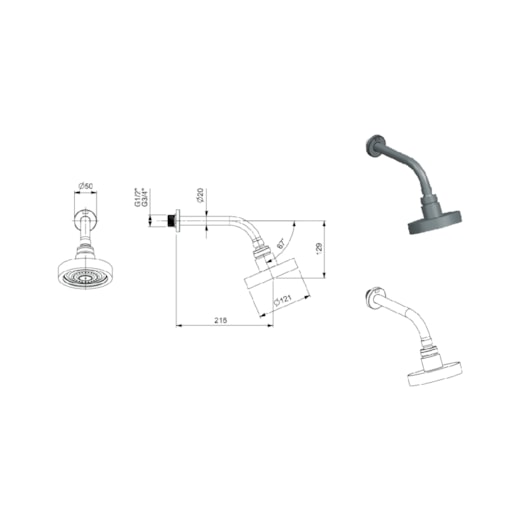 Chuveiro Redondo Auto Limpeza Preto Matte Master Celite 12cm - Imagem principal - c2d78d47-e3c0-4a91-a51f-b3eb218e3fd2