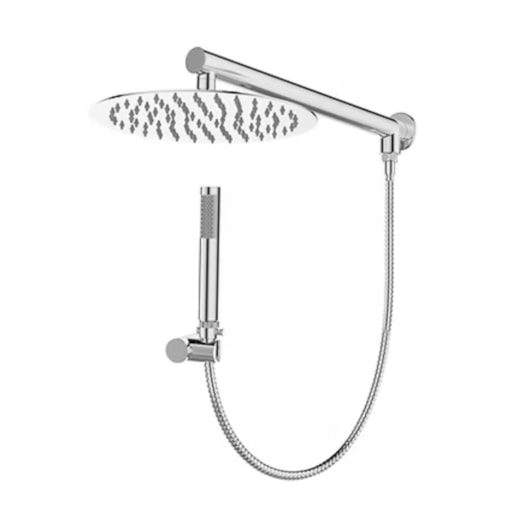 Chuveiro Redondo Com Desviador E Aste De Parede Lexxa - Imagem principal - f7d97978-bc9e-4a27-9348-fa43c01c394b