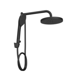 Chuveiro Redondo De Parede Com Desviador Multijatos Flex Max Black Matte Deca