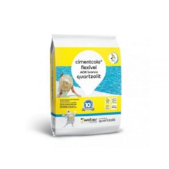 Cimenticola Flexível AC3 Saco de Papel 20Kg Branco Quartzolit