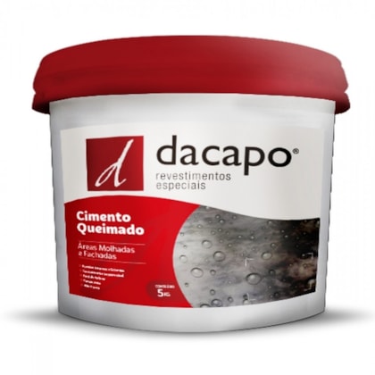 Cimento Queimado Para Fachadas Barbante Dacapo 5kg