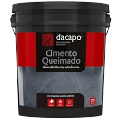 Cimento Queimado Para Fachadas Barbante Suave Dacapo 25kg
