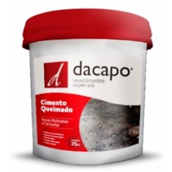 Cimento Queimado Para Fachadas Concreto Dacapo 25kg