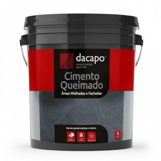 Cimento Queimado Para Fachadas Névoa Dacapo 5kg - Imagem principal - e3ea498e-8797-425e-afb9-190214651bf8