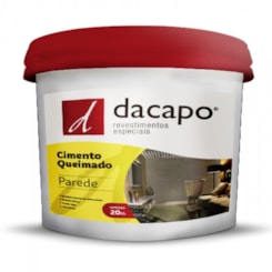 Cimento Queimado Para Parede Barbante Dacapo 20kg