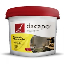 Cimento Queimado Para Parede Platina Suave Dacapo 4kg