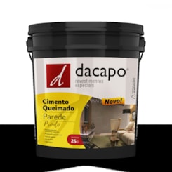Cimento Queimado Para Parede Pronto Concreto Suave Dacapo 25kg
