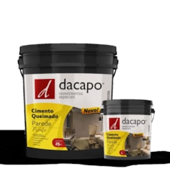 Cimento Queimado Para Parede Pronto Platina Dacapo 25kg