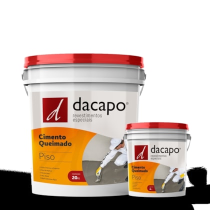 Cimento Queimado Para Piso Branco Dacapo 4kg