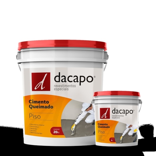 Cimento Queimado Para Piso Concreto Suave Dacapo 4kg - Imagem principal - b293b390-faf5-4630-8260-64603f3793f1