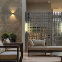 Cobogó Argila Tartan Carbono Manufatti 26x26cm