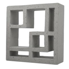 Cobogó Argila Tasmânia Line Carbono Manufatti 26x26Cm