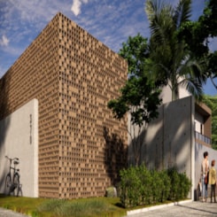 Cobogo Cubo Natural Manufatti 10x20cm