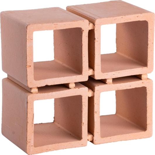 Cobogo Cubo Natural Manufatti 10x20cm - Imagem principal - 60913235-e88c-4b1b-9051-a68dfbdb8830