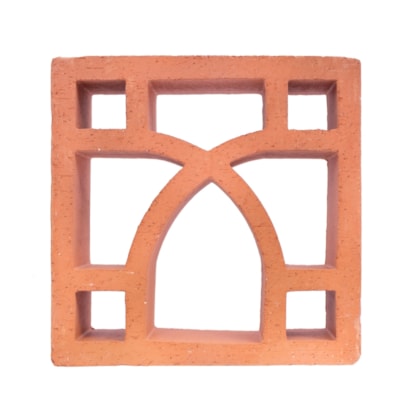 Cobogó Manufatti Argila Arabesco Natural 26x26cm