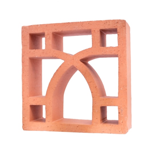 Cobogó Manufatti Argila Arabesco Natural 26x26cm - Imagem principal - 21b2756e-6c01-44a3-b947-111e3c2dfa40