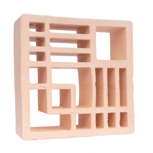 Cobogó Manufatti Argila Tasmania Off White 26x26cm - Imagem principal - f313454b-8abe-4970-9fd5-7377bee01663