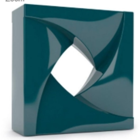 Cobogó Porcelana Hipnose Jeans Acetinado Manufatti 20X20Cm - Imagem principal - 1d690b50-11e7-4407-b41e-364a6dafb5b6