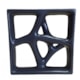 Cobogó Porcelana Rizoma B Preto Acetinado Manufatti 30x30cm - c12f9d7a-8026-4a58-8feb-d0650175683c