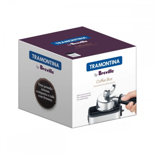 Coffee Box Lixeira Para Pó De Café Breville Inox Tramontina - Imagem principal - b4cd0c66-56e7-4c84-a80e-15db0ea148f9