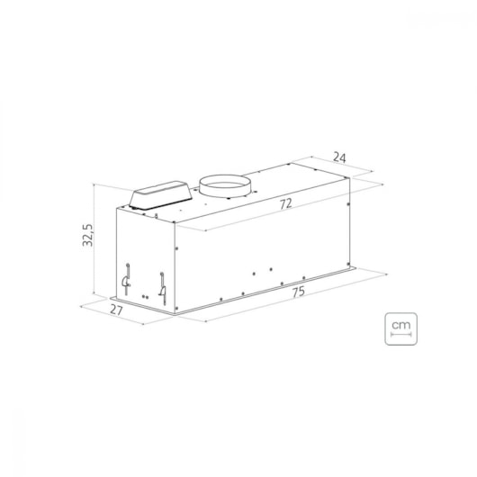 Coifa de Embutir Incasso Inox Retangular Tramontina 220V - Imagem principal - 10053a29-1768-428d-9049-ea7b94941206