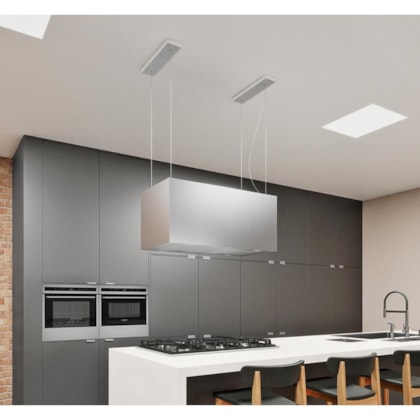 Coifa De Ilha Cube Isla 90 silent Tsmart Tramontina