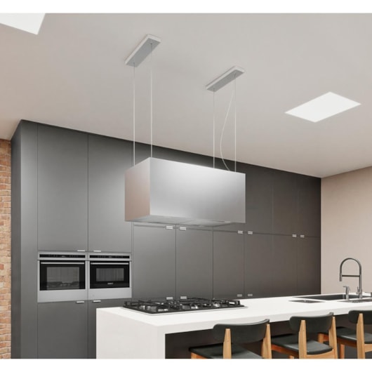 Coifa De Ilha Cube Isla 90 SIlent Tsmart Tramontina - Imagem principal - 2b6f3cde-1fcc-4c7e-9bed-48ceb5b6ed6d