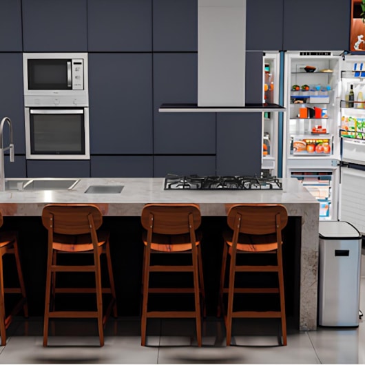 Coifa De Ilha Em Aço Inox Slim Isla 90 Split Tramontina 220v 90cm - Imagem principal - 570b510d-d225-4756-8078-cc22cff68cd0
