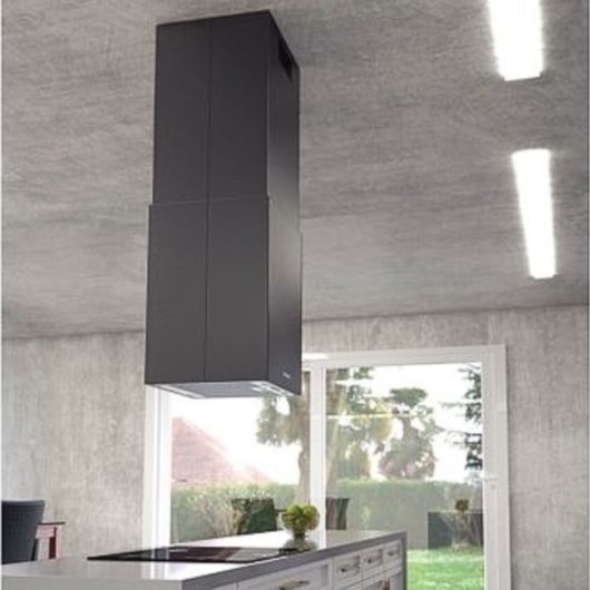 Coifa de Ilha Square Isla 40 Silent em Aço Inox Black Steel e Tratamento Anti Digitais 40cm 220V Tramontina - Imagem principal - 57370f8f-d11f-4164-82a2-2a900c6d5faf