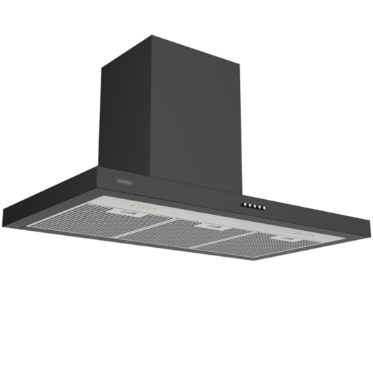 Coifa de Parede Dritta Black 90 em Aço Inox Tramontina 220V 90cm - Imagem principal - f044fa34-4e6c-4ec0-ac15-4c6fd7d6b8ee