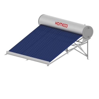 Coletor Solar Tubo A Vácuo Acoplado 30 Tubos Baixa Pressão A316 Komeco