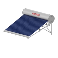 Coletor Solar Tubo A Vácuo Acoplado Com 30 Tubos Baixa Pressão A316 Komeco