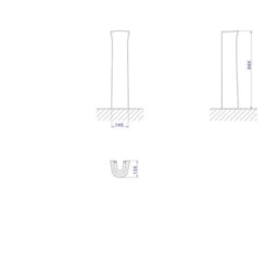 Coluna Para Lavatório C10 Cinza Real 87 Aspen Deca