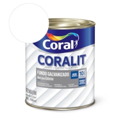 Complemento Esmalte Coralit Fundo Galvanizado Fosco Branco 900ml Coral