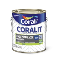 Complemento Esmalte Coralit Fundo Preparador Balance Fosco Branco 3.6l Coral