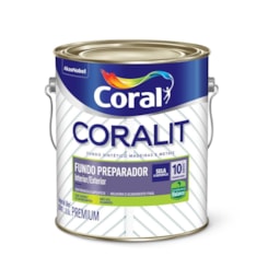 Complemento Esmalte Coralit Fundo Preparador Balance Fosco Branco 3.6l Coral