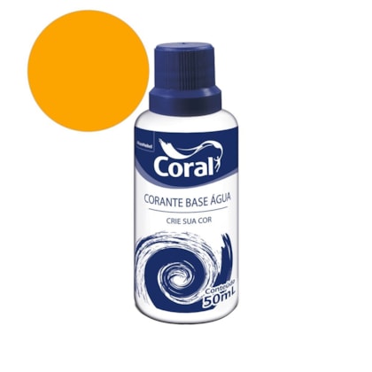 Complemento Parede Corante Amarelo 50ml Coral